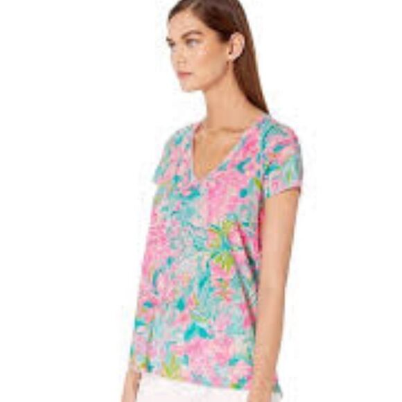 Lilly Pulitzer Floral Top - XS - Picture 1 of 7